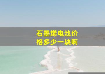 石墨烯电池价格多少一块啊