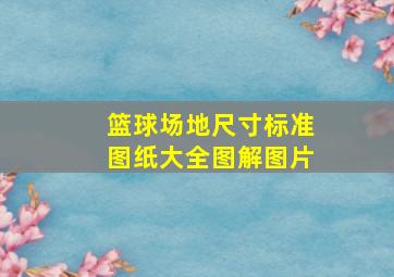 篮球场地尺寸标准图纸大全图解图片