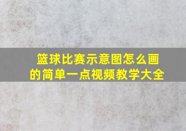 篮球比赛示意图怎么画的简单一点视频教学大全