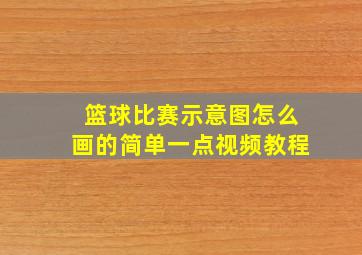 篮球比赛示意图怎么画的简单一点视频教程