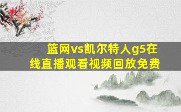 篮网vs凯尔特人g5在线直播观看视频回放免费