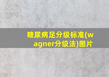 糖尿病足分级标准(wagner分级法)图片