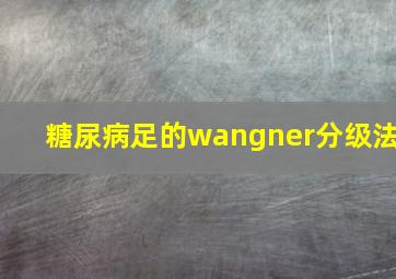 糖尿病足的wangner分级法