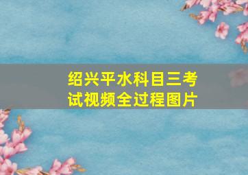 绍兴平水科目三考试视频全过程图片