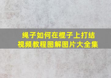 绳子如何在棍子上打结视频教程图解图片大全集