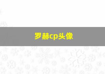 罗赫cp头像