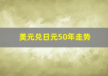 美元兑日元50年走势