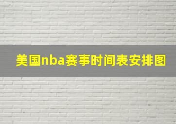 美国nba赛事时间表安排图