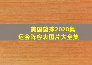 美国篮球2020奥运会阵容表图片大全集