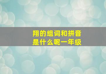 翔的组词和拼音是什么呢一年级