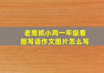 老鹰抓小鸡一年级看图写话作文图片怎么写