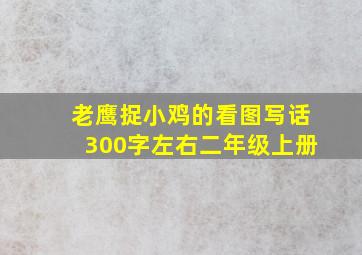 老鹰捉小鸡的看图写话300字左右二年级上册