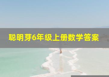 聪明芽6年级上册数学答案