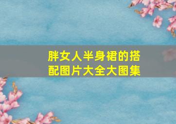 胖女人半身裙的搭配图片大全大图集