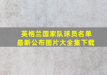 英格兰国家队球员名单最新公布图片大全集下载