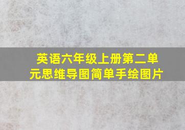 英语六年级上册第二单元思维导图简单手绘图片