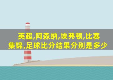 英超,阿森纳,埃弗顿,比赛集锦,足球比分结果分别是多少