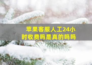 苹果客服人工24小时收费吗是真的吗吗