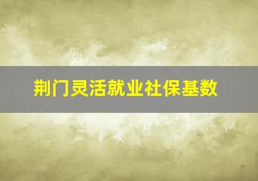 荆门灵活就业社保基数