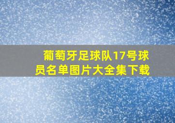 葡萄牙足球队17号球员名单图片大全集下载