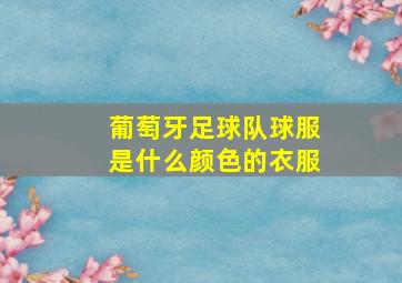 葡萄牙足球队球服是什么颜色的衣服