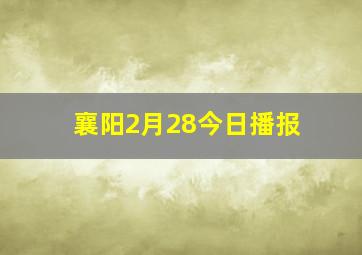 襄阳2月28今日播报