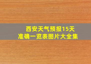 西安天气预报15天准确一览表图片大全集