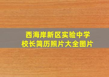 西海岸新区实验中学校长简历照片大全图片