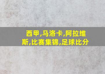 西甲,马洛卡,阿拉维斯,比赛集锦,足球比分