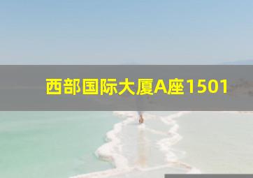 西部国际大厦A座1501