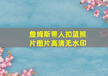 詹姆斯带人扣篮照片图片高清无水印