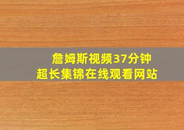 詹姆斯视频37分钟超长集锦在线观看网站