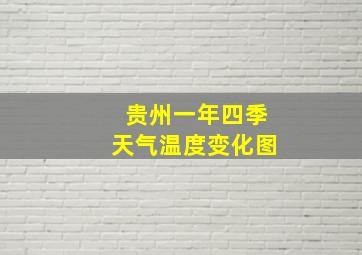 贵州一年四季天气温度变化图