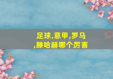 足球,意甲,罗马,滕哈赫哪个厉害