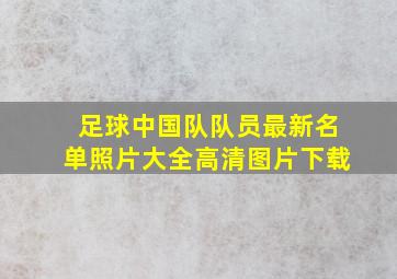 足球中国队队员最新名单照片大全高清图片下载