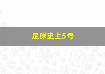 足球史上5号