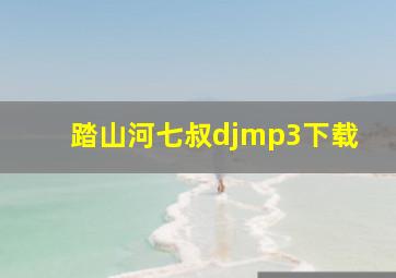 踏山河七叔djmp3下载