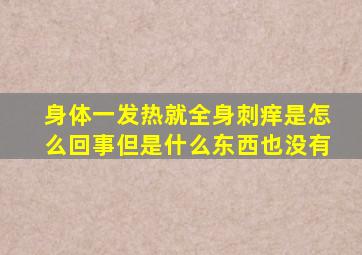 身体一发热就全身刺痒是怎么回事但是什么东西也没有