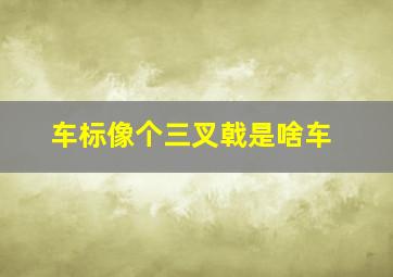 车标像个三叉戟是啥车