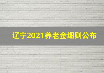 辽宁2021养老金细则公布