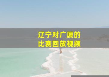 辽宁对广厦的比赛回放视频