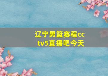 辽宁男篮赛程cctv5直播吧今天