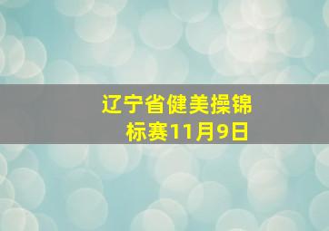 辽宁省健美操锦标赛11月9日