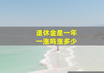 退休金是一年一涨吗涨多少