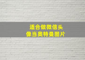 适合做微信头像当奥特曼图片