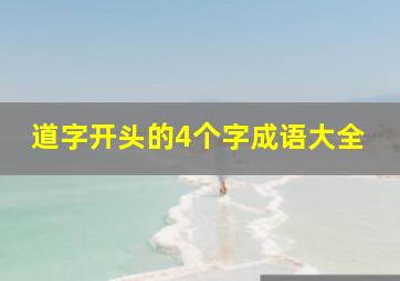 道字开头的4个字成语大全