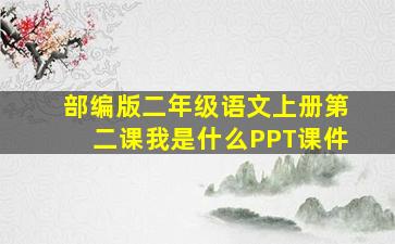 部编版二年级语文上册第二课我是什么PPT课件