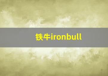 铁牛ironbull