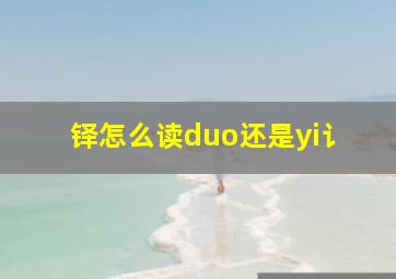 铎怎么读duo还是yi讠