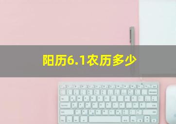 阳历6.1农历多少